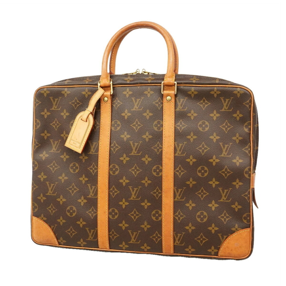 Louis Vuitton Monogram Portedocuments Voyage Bag M53361 Brown Men's